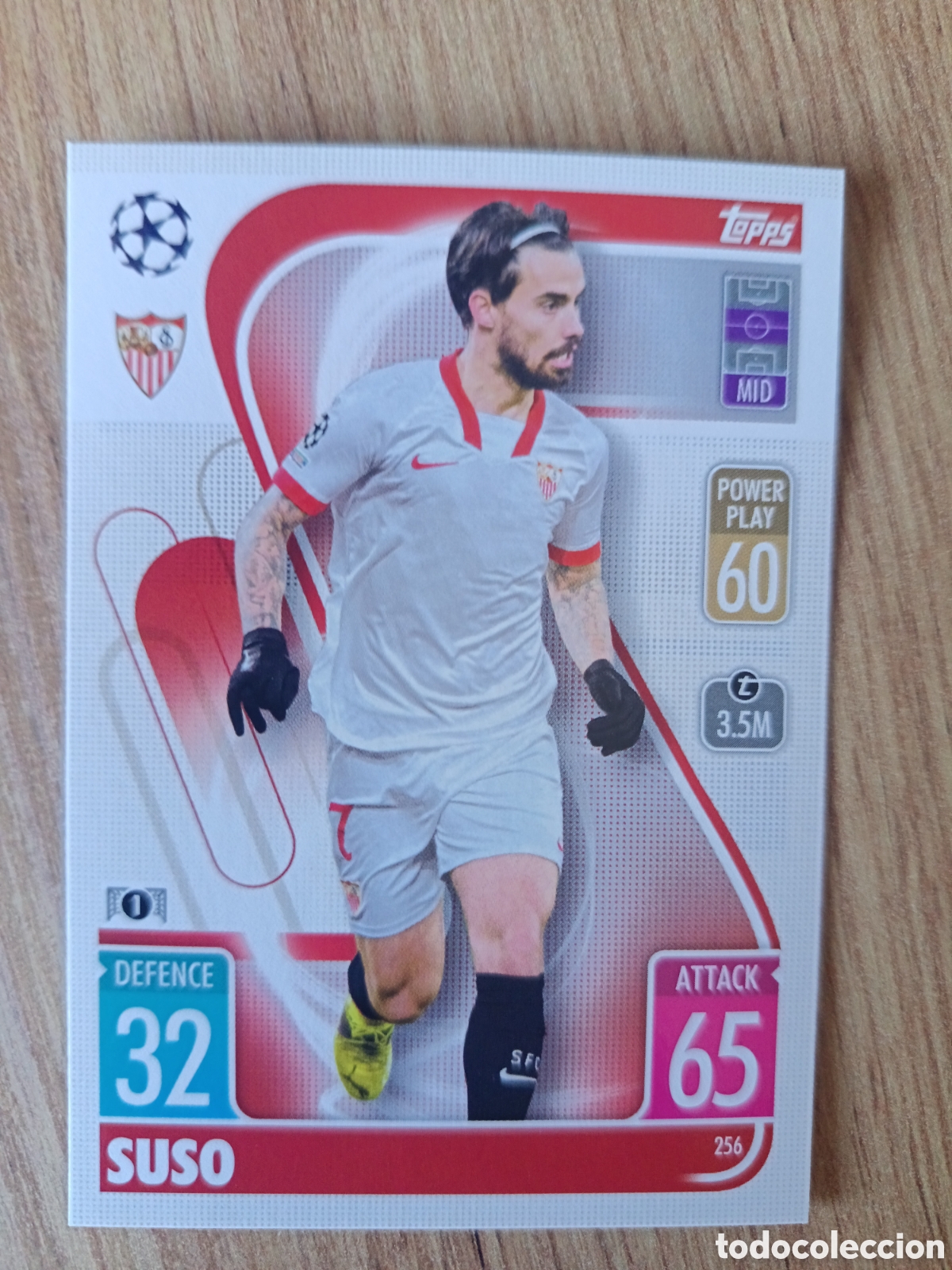 Cromos de f&uacute;tbol: 256 Suso CHAMPIONS LEAGUE MATCH ATTAX TOPPS 2021-2022 21-22