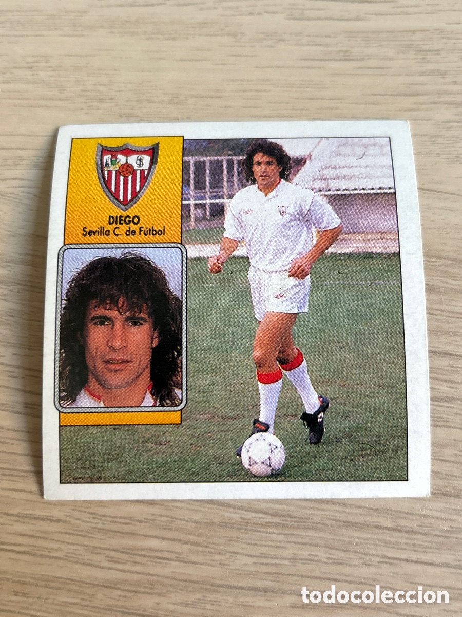 Fu&szlig;ball-Sticker: DIEGO SEVILLA LIGA ESTE 1992 1993 92 93 NUNCA PEGADO SIN PEGAR