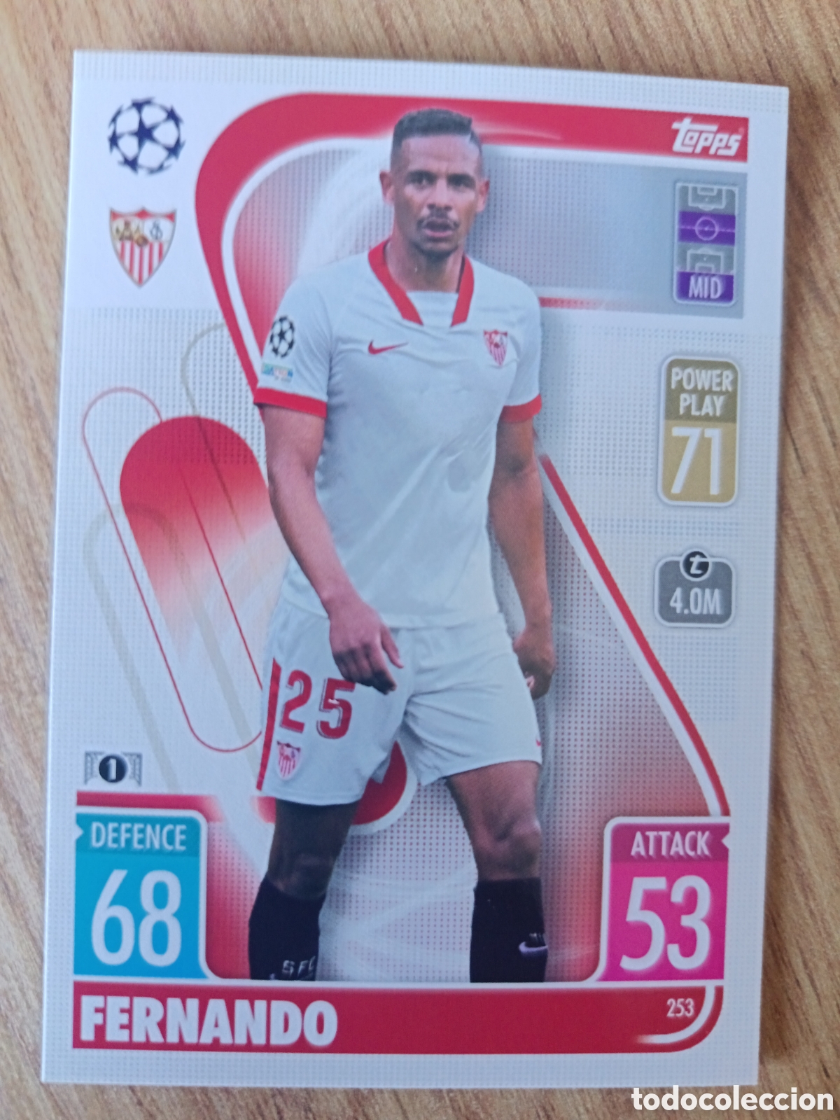 Cromos de f&uacute;tbol: 253 Fernando CHAMPIONS LEAGUE MATCH ATTAX TOPPS 2021-2022 21-22