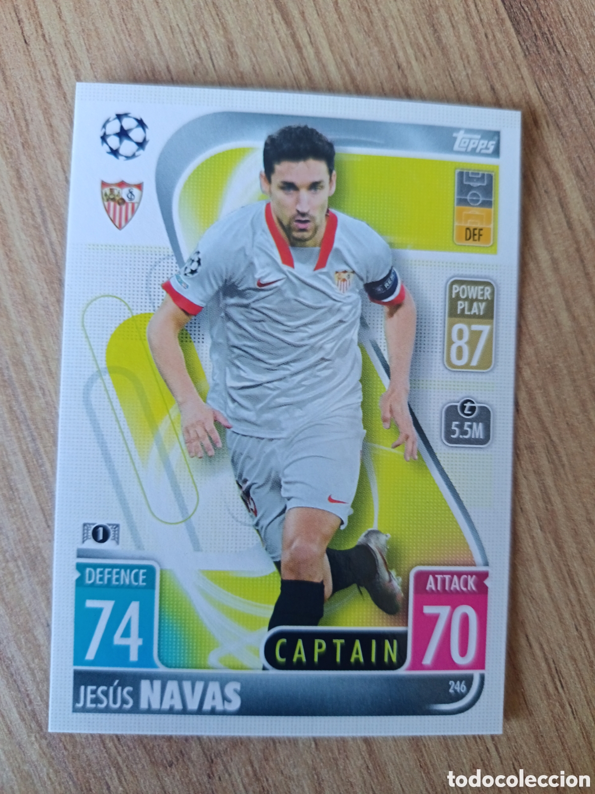 Cromos de f&uacute;tbol: 246 Navas CHAMPIONS LEAGUE MATCH ATTAX TOPPS 2021-2022 21-22