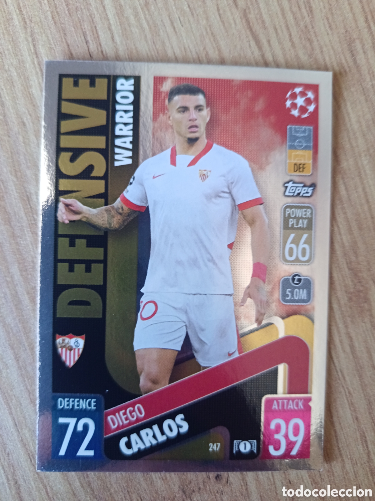 Cromos de f&uacute;tbol: 247 Carlos CHAMPIONS LEAGUE MATCH ATTAX TOPPS 2021-2022 21-22