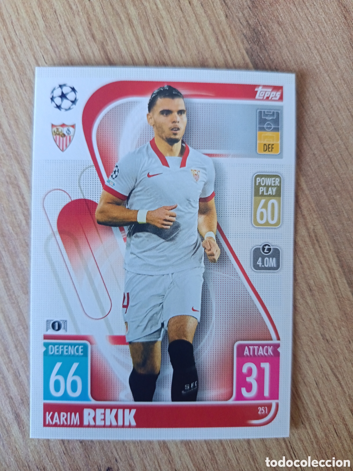 Cromos de f&uacute;tbol: 251 Rekik CHAMPIONS LEAGUE MATCH ATTAX TOPPS 2021-2022 21-22