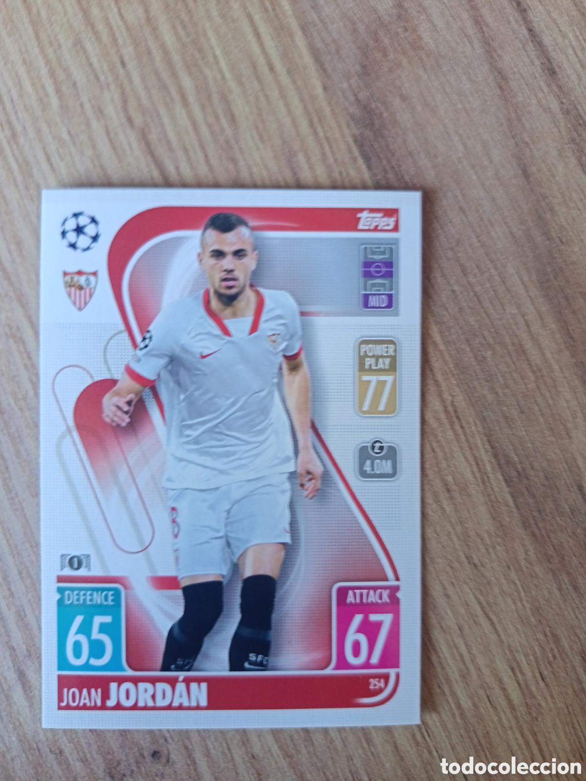 Cromos de f&uacute;tbol: 254 Jordan CHAMPIONS LEAGUE MATCH ATTAX TOPPS 2021-2022 21-22