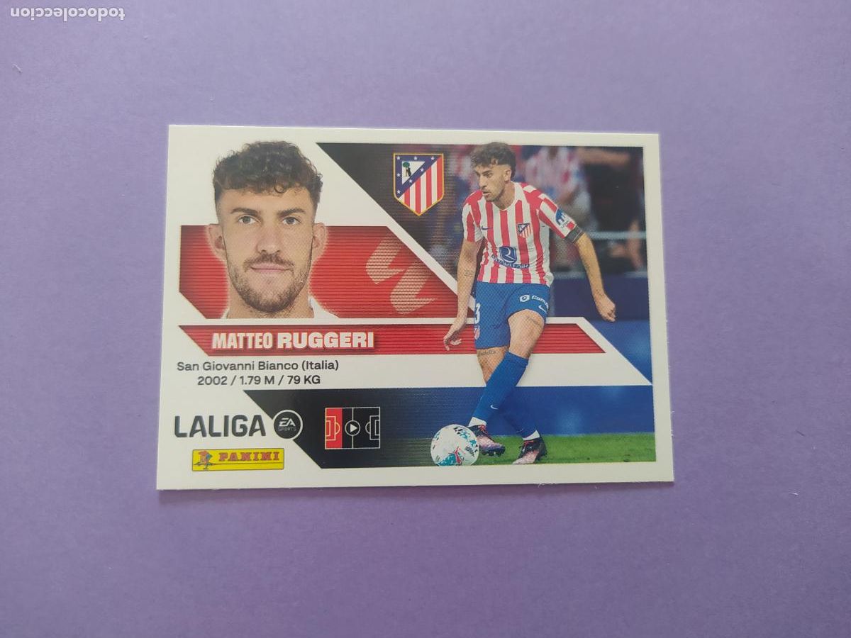 Cromos de f&uacute;tbol: LIGA ESTE 2026 2027 26 27 NUEVO - ATLETICO DE MADRID N&ordm; 10 RUGGERI