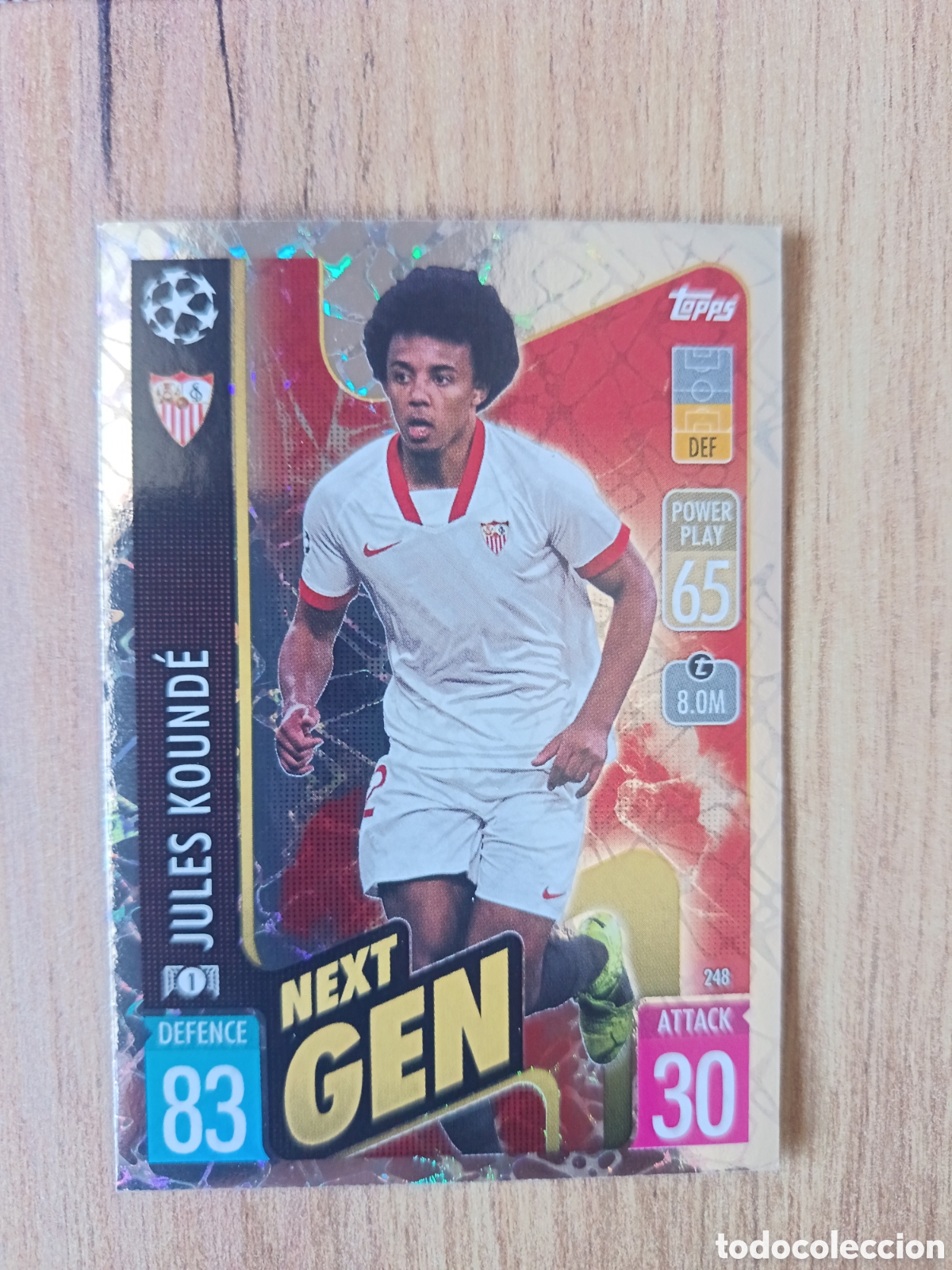 Cromos de f&uacute;tbol: 248 Kounde CHAMPIONS LEAGUE MATCH ATTAX TOPPS 2021-2022 21-22
