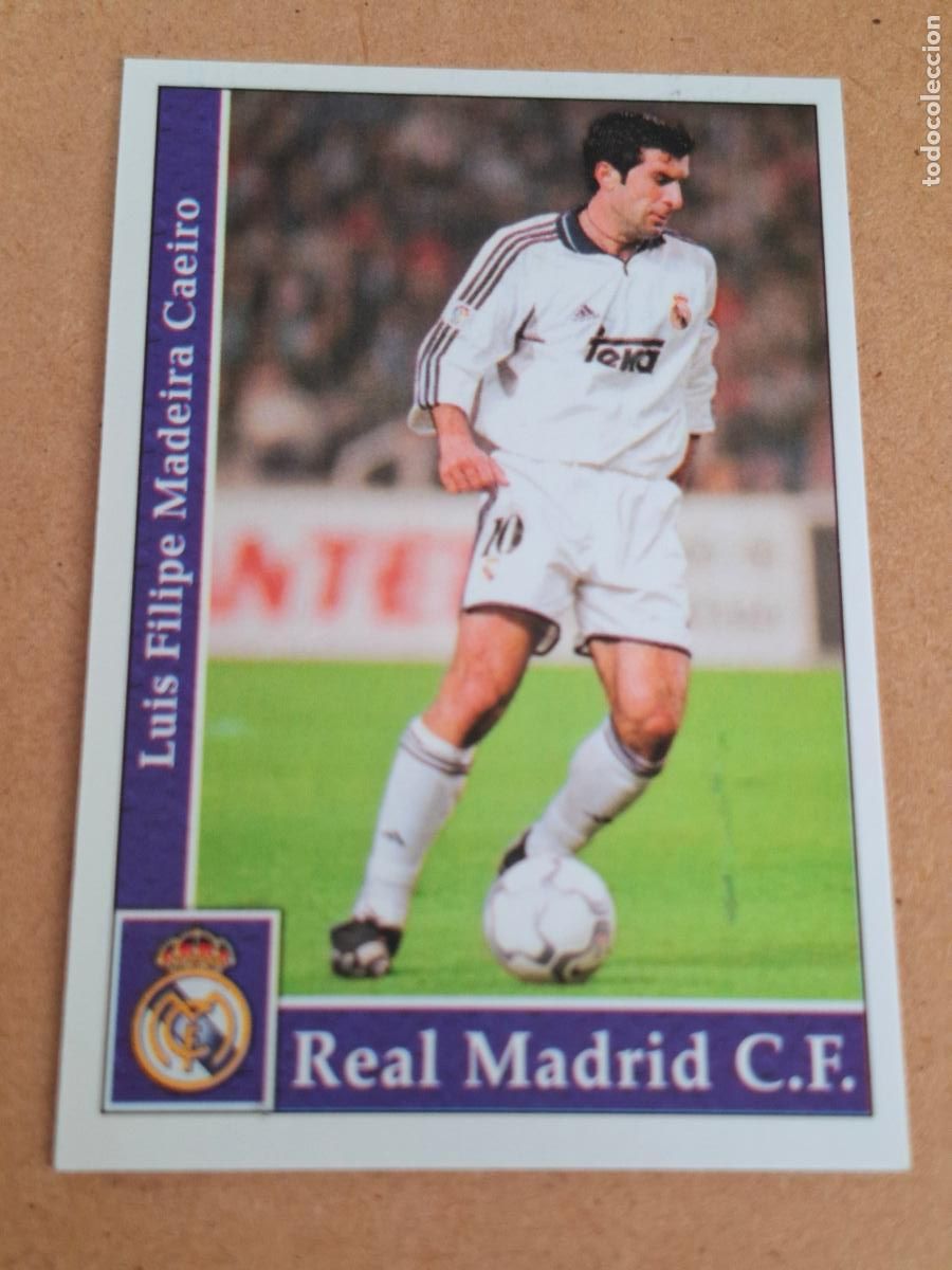 Football Stickers: MUNDICROMO 2001 2002 01 02 - 18 FIGO - REAL MADRID - CP14