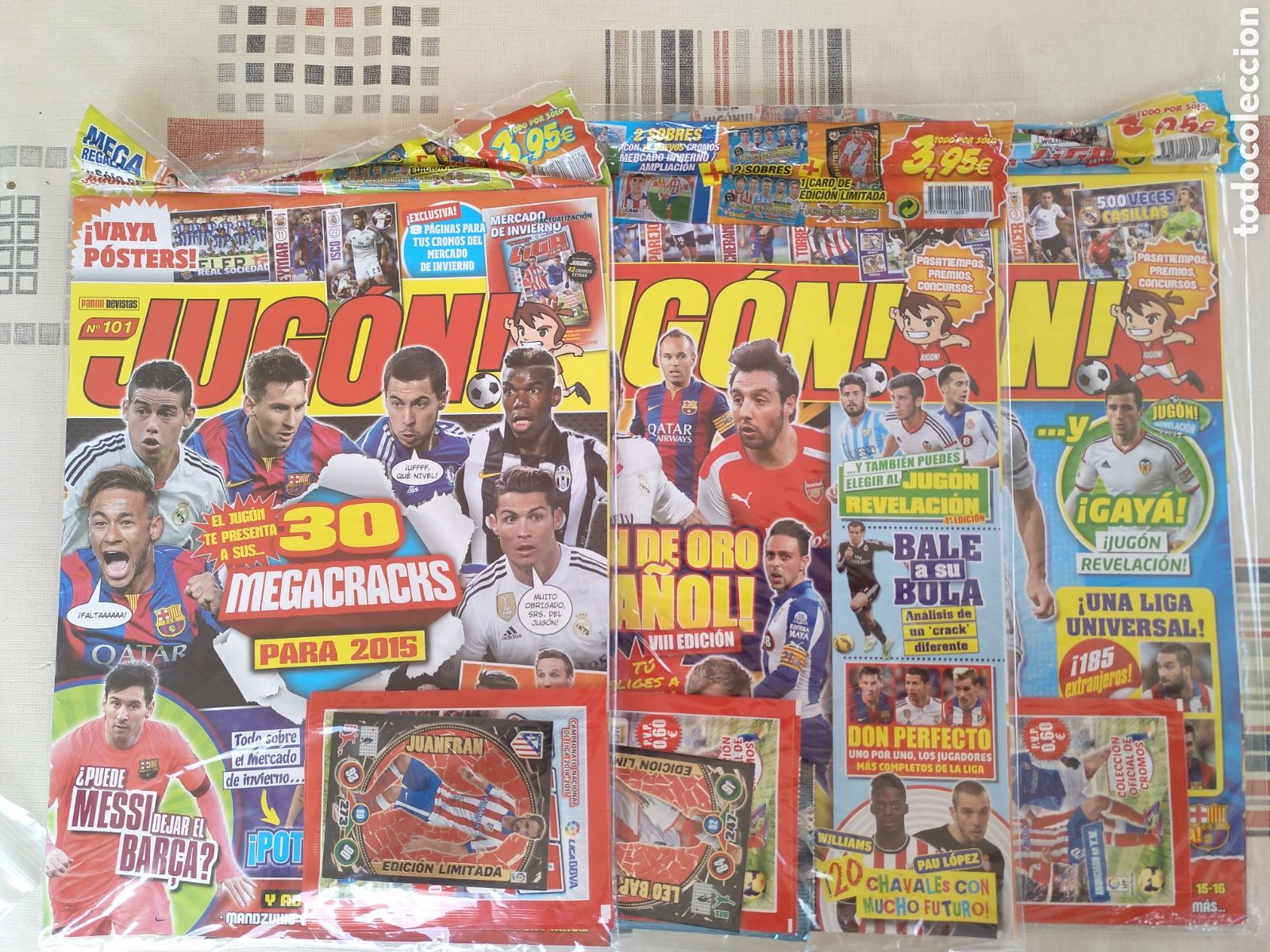 Cromos de f&uacute;tbol: MERCADO DE INVIERNO CROMOS LIGA ESTE 14 15 REVISTA JUGON