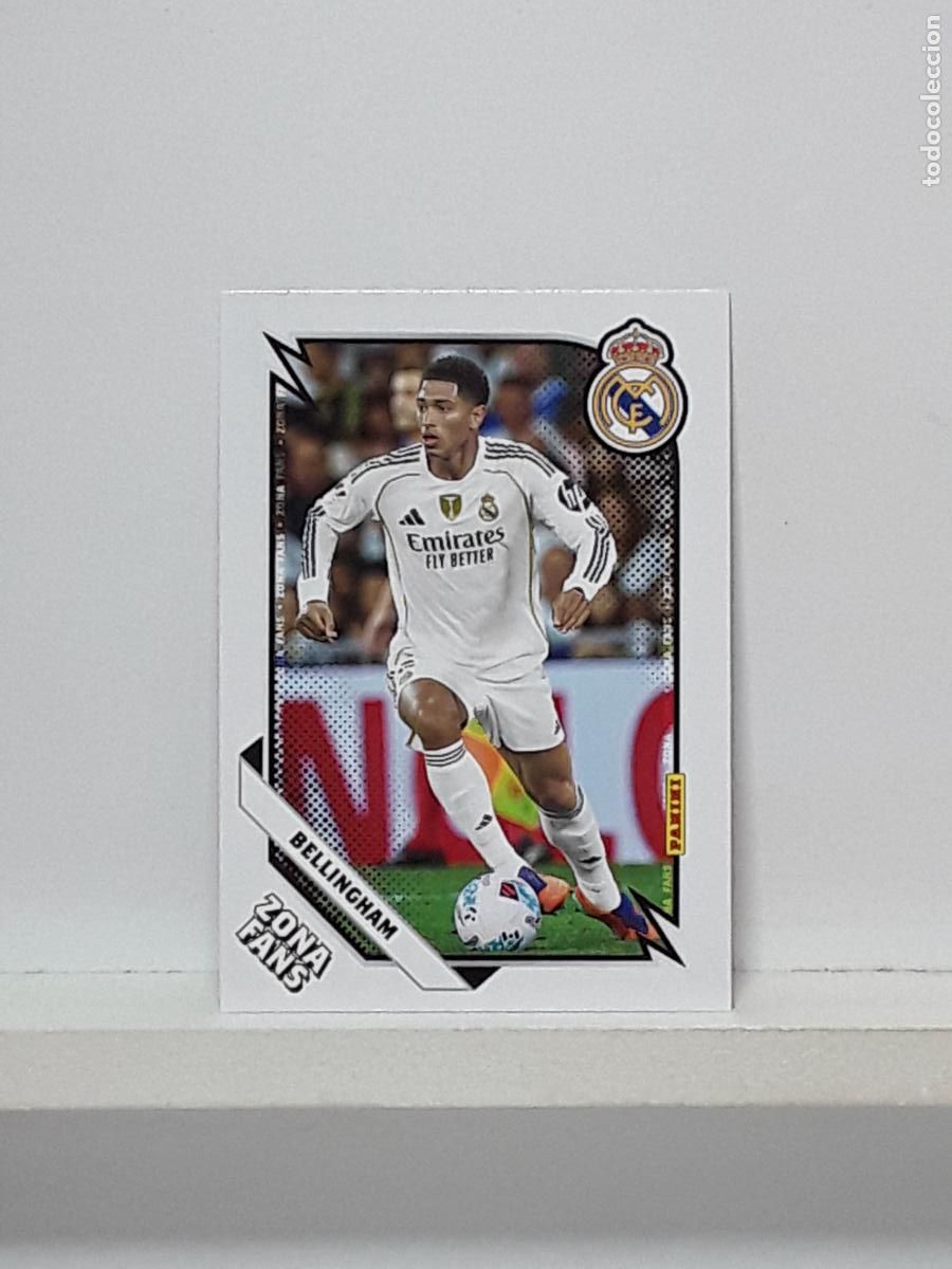 Cromos de f&uacute;tbol: CLUB REAL MADRID OFICIAL 2025 2026 25 26 ALBUM PANINI LIGA N 38 ZONA FANS JUDE BELLINGHAM