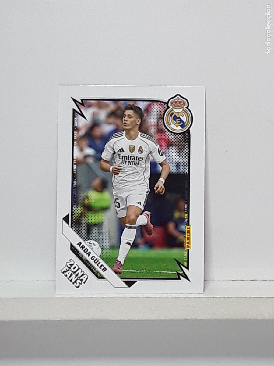 Cromos de f&uacute;tbol: CLUB REAL MADRID OFICIAL 2025 2026 25 26 ALBUM PANINI LIGA N 39 ZONA FANS ARDA GULER
