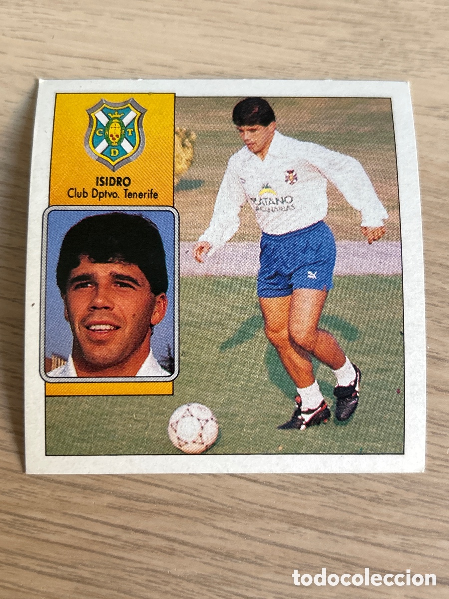 Cromos de f&uacute;tbol: ISIDRO BAJA TENERIFE LIGA ESTE 1992 1993 92 93 NUNCA PEGADO SIN PEGAR