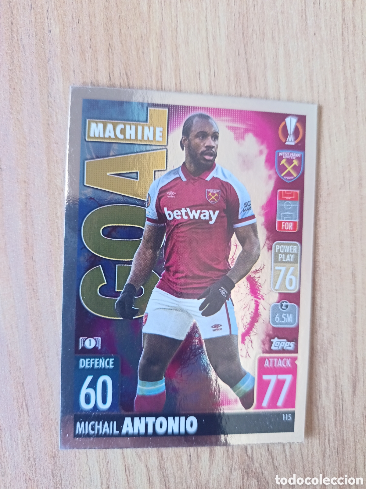 Cromos de f&uacute;tbol: 115 Antonio CHAMPIONS LEAGUE MATCH ATTAX TOPPS 2021-2022 21-22