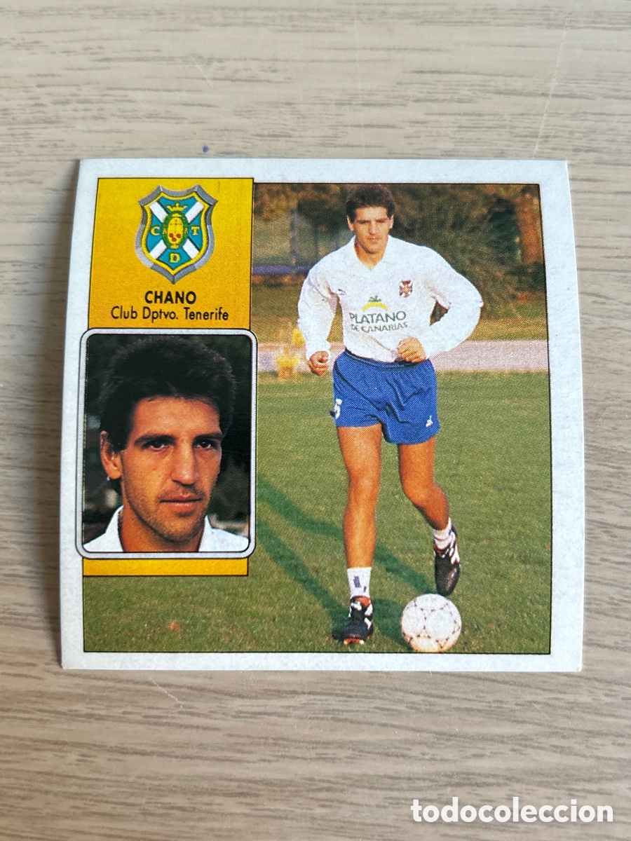 Cromos de f&uacute;tbol: CHANO TENERIFE LIGA ESTE 1992 1993 92 93 NUNCA PEGADO SIN PEGAR