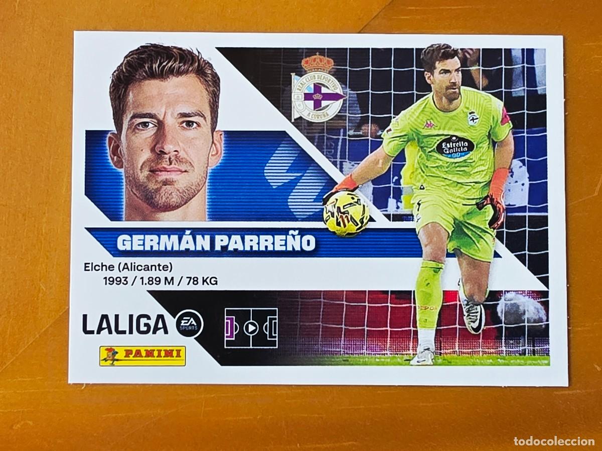 Cromos de f&uacute;tbol: 4 Germ&aacute;n Parre&ntilde;o, Deportivo de a Coru&ntilde;a, Panini Ediciones Liga Este 2026 2027 26 27 sin pegar