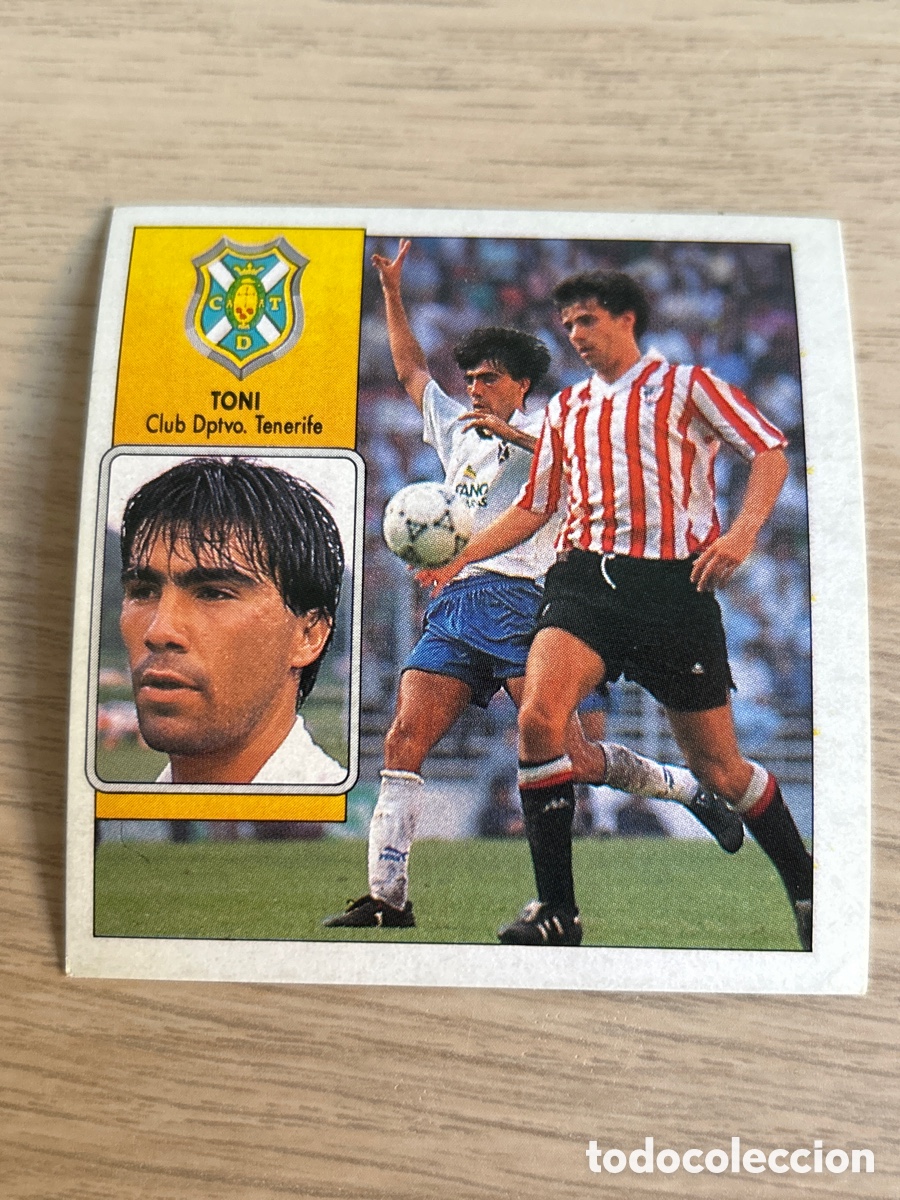 Cromos de f&uacute;tbol: TONI TENERIFE LIGA ESTE 1992 1993 92 93 NUNCA PEGADO SIN PEGAR