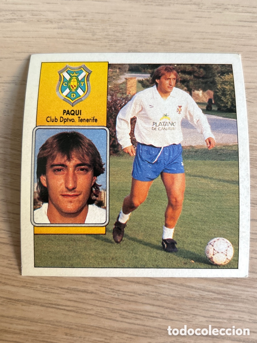 Cromos de f&uacute;tbol: PAQUI TENERIFE LIGA ESTE 1992 1993 92 93 NUNCA PEGADO SIN PEGAR