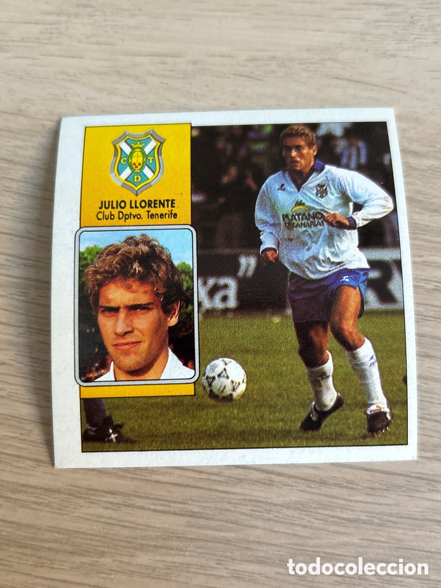 Football Stickers: JULIO LLORENTE TENERIFE LIGA ESTE 1992 1993 92 93 NUNCA PEGADO SIN PEGAR