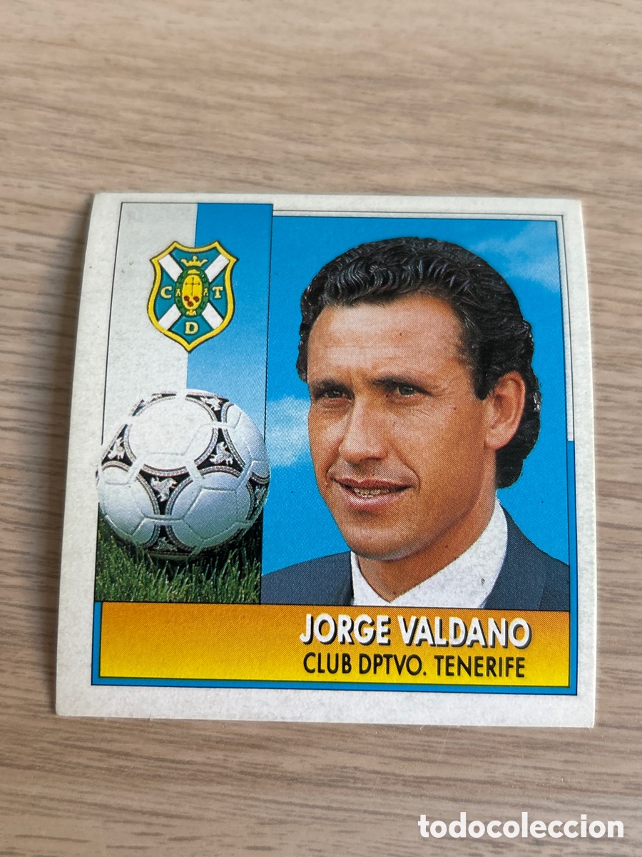 Football Stickers: JORGE VALDANO ENTRENADOR TENERIFE LIGA ESTE 1992 1993 92 93 NUNCA PEGADO SIN PEGAR