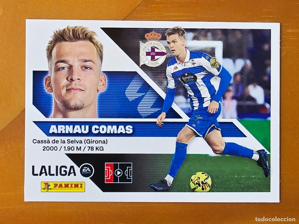 Cromos de f&uacute;tbol: 9B Arnau Comas, Deportivo de a Coru&ntilde;a, Panini Ediciones Liga Este 2026 2027 26 27 sin pegar