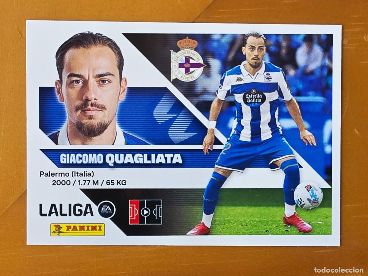 Cromos de f&uacute;tbol: 10 Giacomo Quagliata, Deportivo de a Coru&ntilde;a, Panini Ediciones Liga Este 2026 2027 26 27 sin pegar