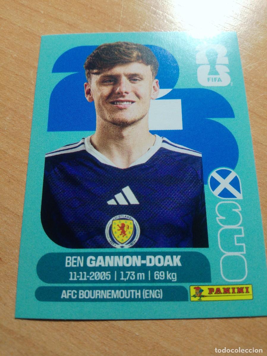 Cartes &agrave; collectionner de Football: SCO 20 BEN GANNON-DOAK ESCOCIA MUNDIAL FIFA WORLD CUP 2026 26 PANINI STICKERS NUEVO
