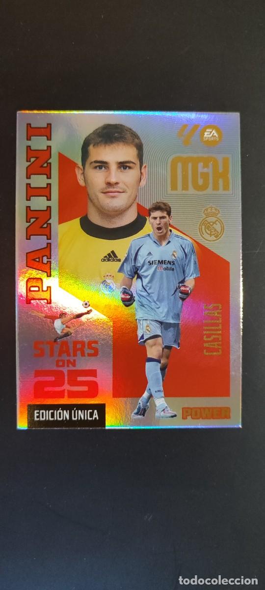 Football Stickers: MEGACRACKS 26/27 CARD POWER STARS ON 25 CASILLAS REAL MADRID # 428P PANINI EDICION UNICA