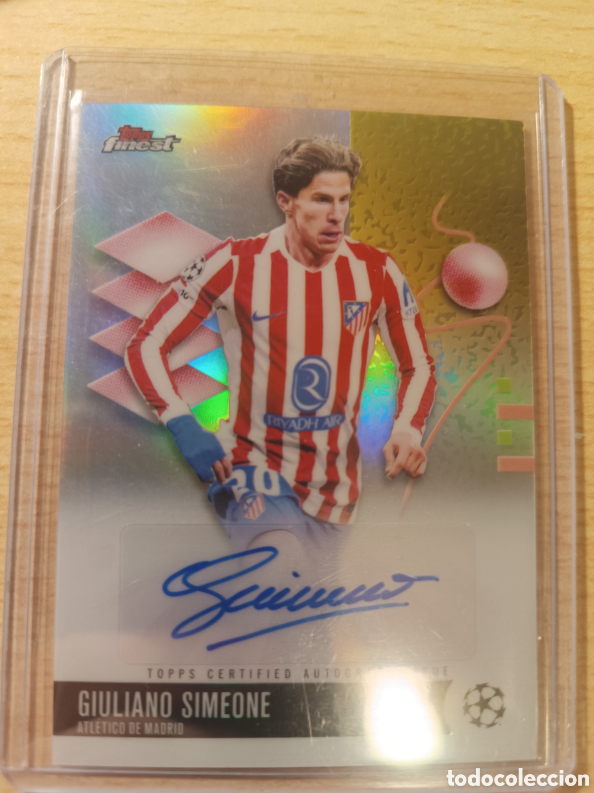 Cromos de f&uacute;tbol: AUTO GIULIANO SIMEONE ATL&Eacute;TICO DE MADRID AUT&Oacute;GRAFO ORIGINAL TOPPS FINEST 2025 2026 AUTOGRAPH 25 26