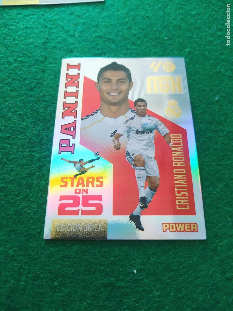 Cromos de f&uacute;tbol: MEGACRACKS 2026 2027 MGK 26 27 NUEVO - STARS ON 25 POWER CRISTIANO RONALDO REAL MADRID