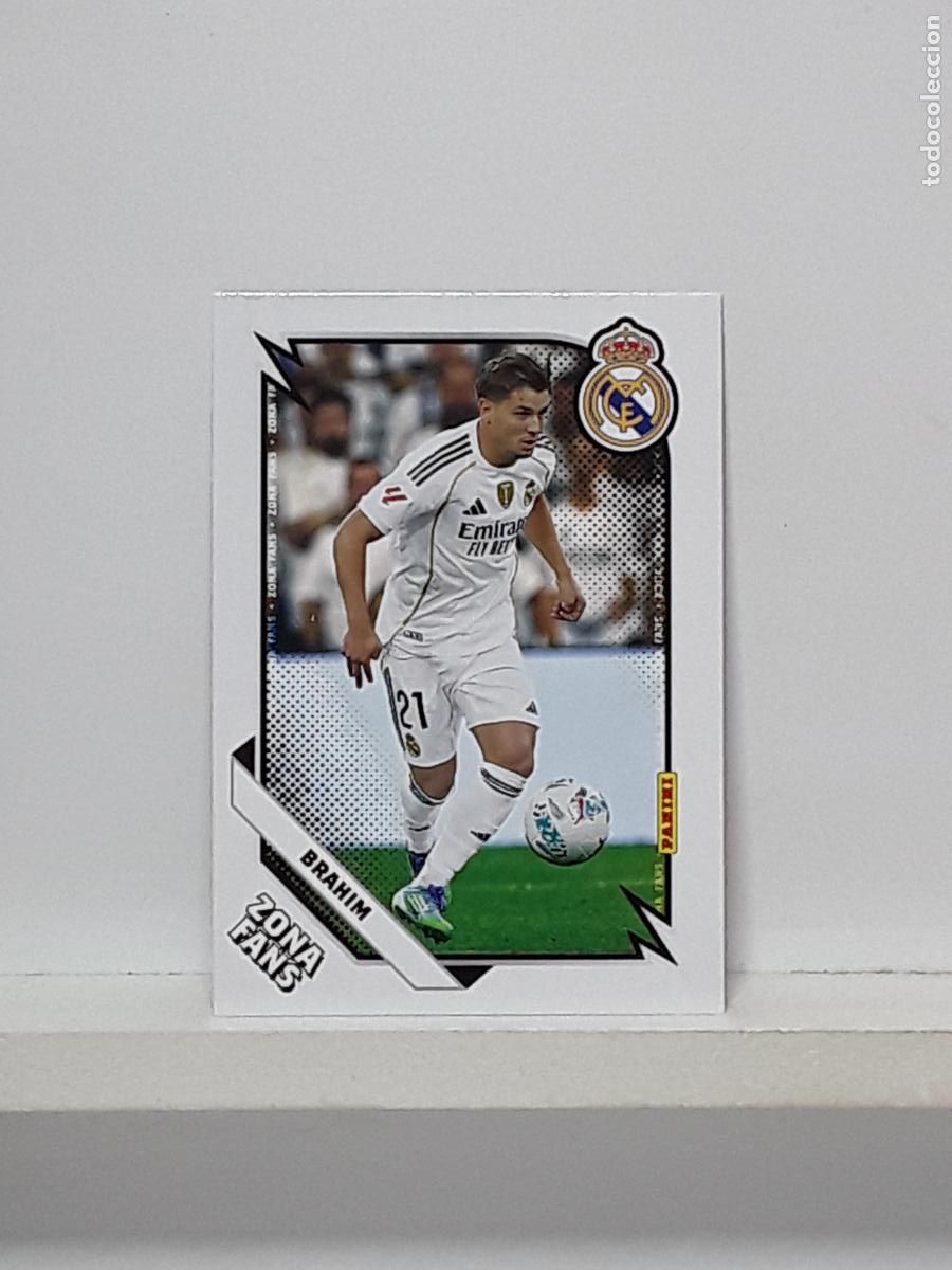 Cromos de f&uacute;tbol: CLUB REAL MADRID OFICIAL 2025 2026 25 26 ALBUM PANINI LIGA N 41 ZONA FANS BRAHIM DIAZ