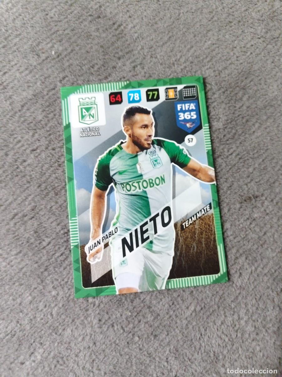 Fu&szlig;ball-Sticker: 365 ADRENALYN XL 2018 57 NIETO ATL&Eacute;TICO NACIONAL TEAM MATE FIFA PANINI 17 2017 18 AXL AAP