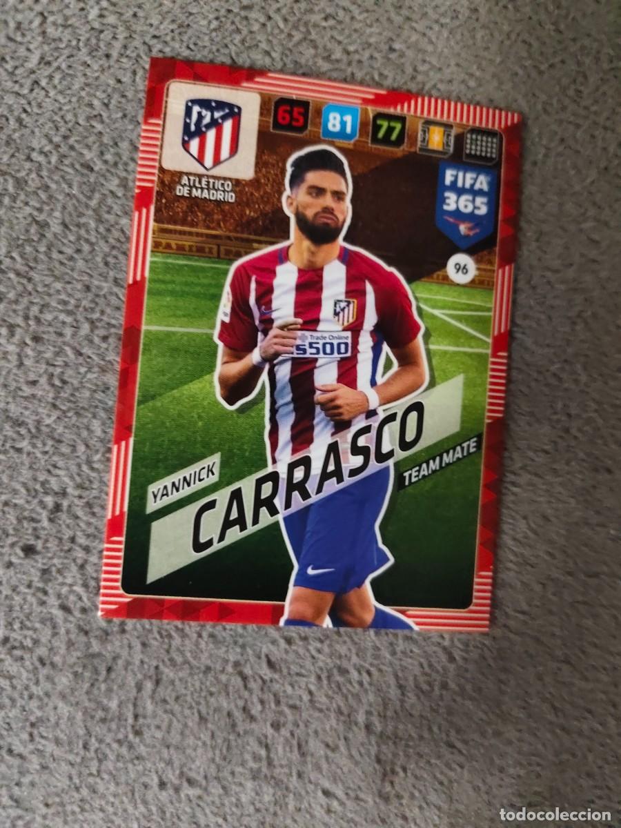 Cromos de f&uacute;tbol: 365 ADRENALYN XL 2018 96 YANNICK CARRASCO ATL&Eacute;TICO DE MADRID FIFA PANINI 17 2017 18 AXL AAP