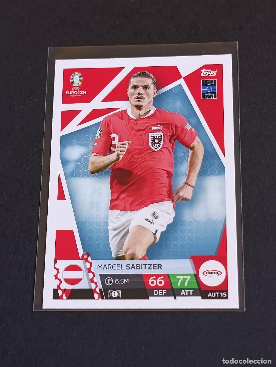 Fu&szlig;ball-Sticker: SABITZER #AUT 15 AUSTRIA - TOPPS EUROCOPA 2024 MATCH ATTAX - UEFA EURO GERMANY 24 AUT15
