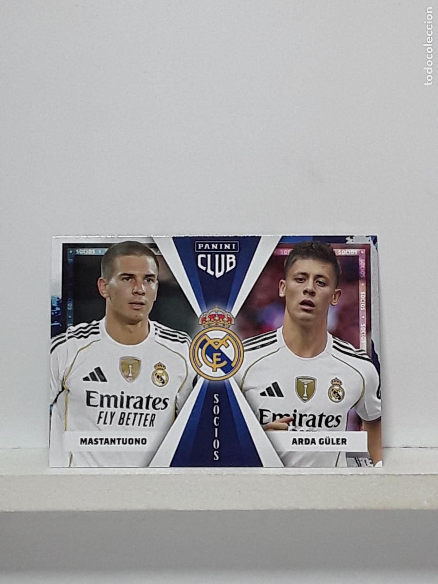 Fu&szlig;ball-Sticker: CLUB REAL MADRID OFICIAL 2025 2026 25 26 ALBUM PANINI LIGA N 48 SOCIOS MASTANTUONO ARDA GULER