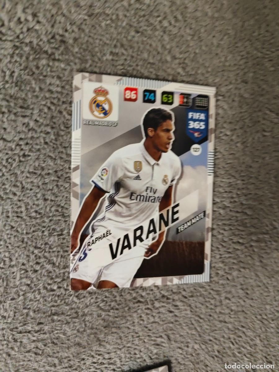 Fu&szlig;ball-Sticker: 365 ADRENALYN XL 2018 127 RAPHA&Euml;L VARANE REAL MADRID CF TEAM MATE FIFA PANINI 17 2017 18 AXL AAP