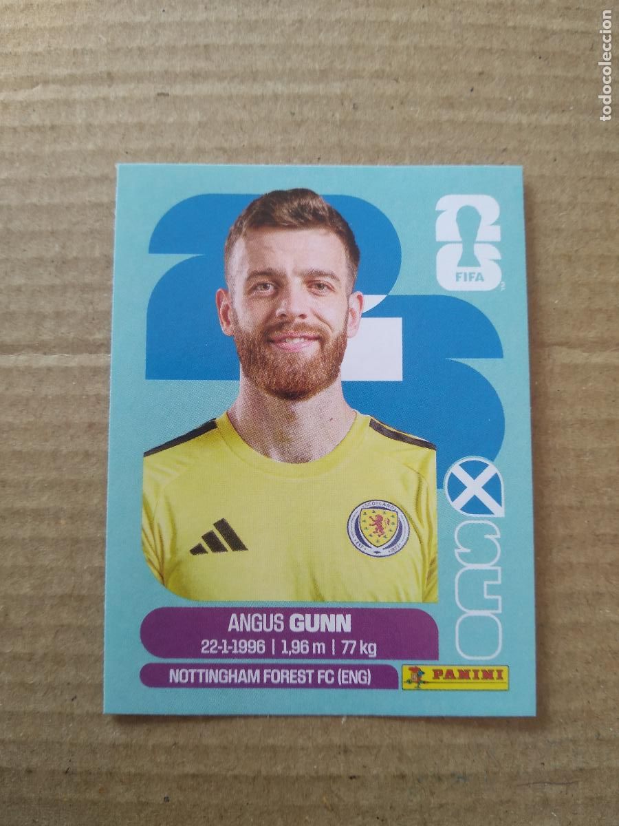 Fu&szlig;ball-Sticker: SCO 2 ANGUS GUNN ESCOCIA CROMO FUTBOL PANINI MUNDIAL 2026 WORLD CUP COPA DEL MUNDO