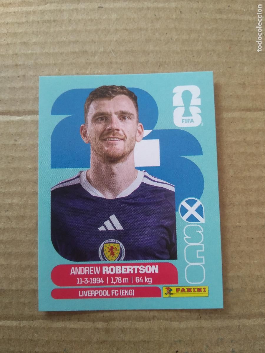 Cromos de f&uacute;tbol: SCO 6 ANDREW ROBERTSON ESCOCIA CROMO FUTBOL PANINI MUNDIAL 2026 WORLD CUP COPA DEL MUNDO