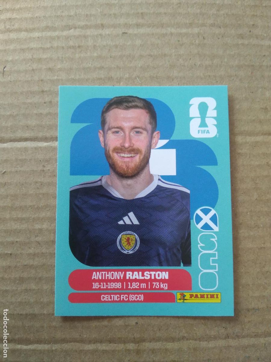 Cromos de f&uacute;tbol: SCO 9 ANTHONY RALSTON ESCOCIA CROMO FUTBOL PANINI MUNDIAL 2026 WORLD CUP COPA DEL MUNDO