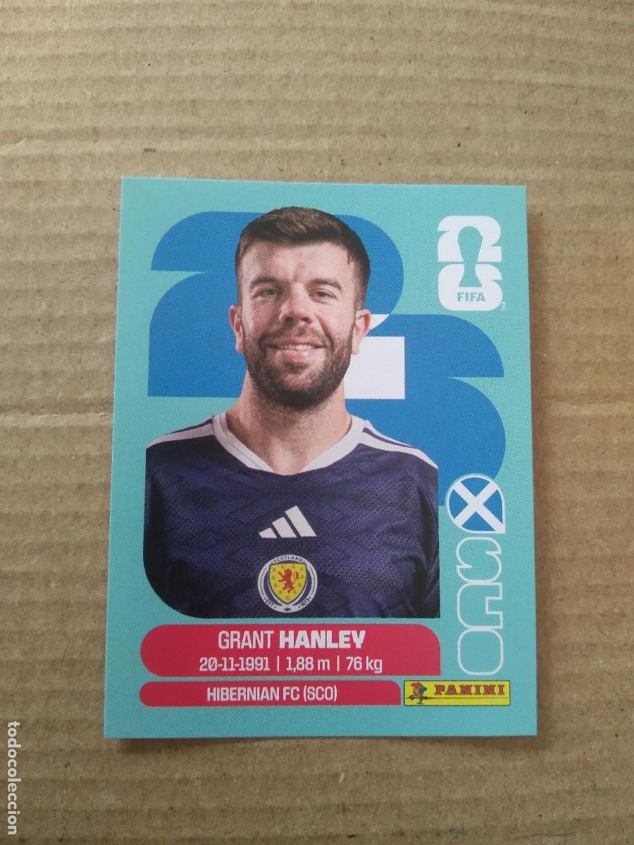 Cromos de f&uacute;tbol: SCO 10 GRANT HANLEY ESCOCIA CROMO FUTBOL PANINI MUNDIAL 2026 WORLD CUP COPA DEL MUNDO
