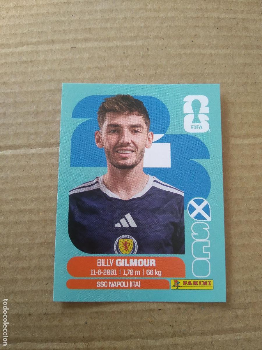 Cromos de f&uacute;tbol: SCO 12 BILLY GILMOUR ESCOCIA CROMO FUTBOL PANINI MUNDIAL 2026 WORLD CUP COPA DEL MUNDO