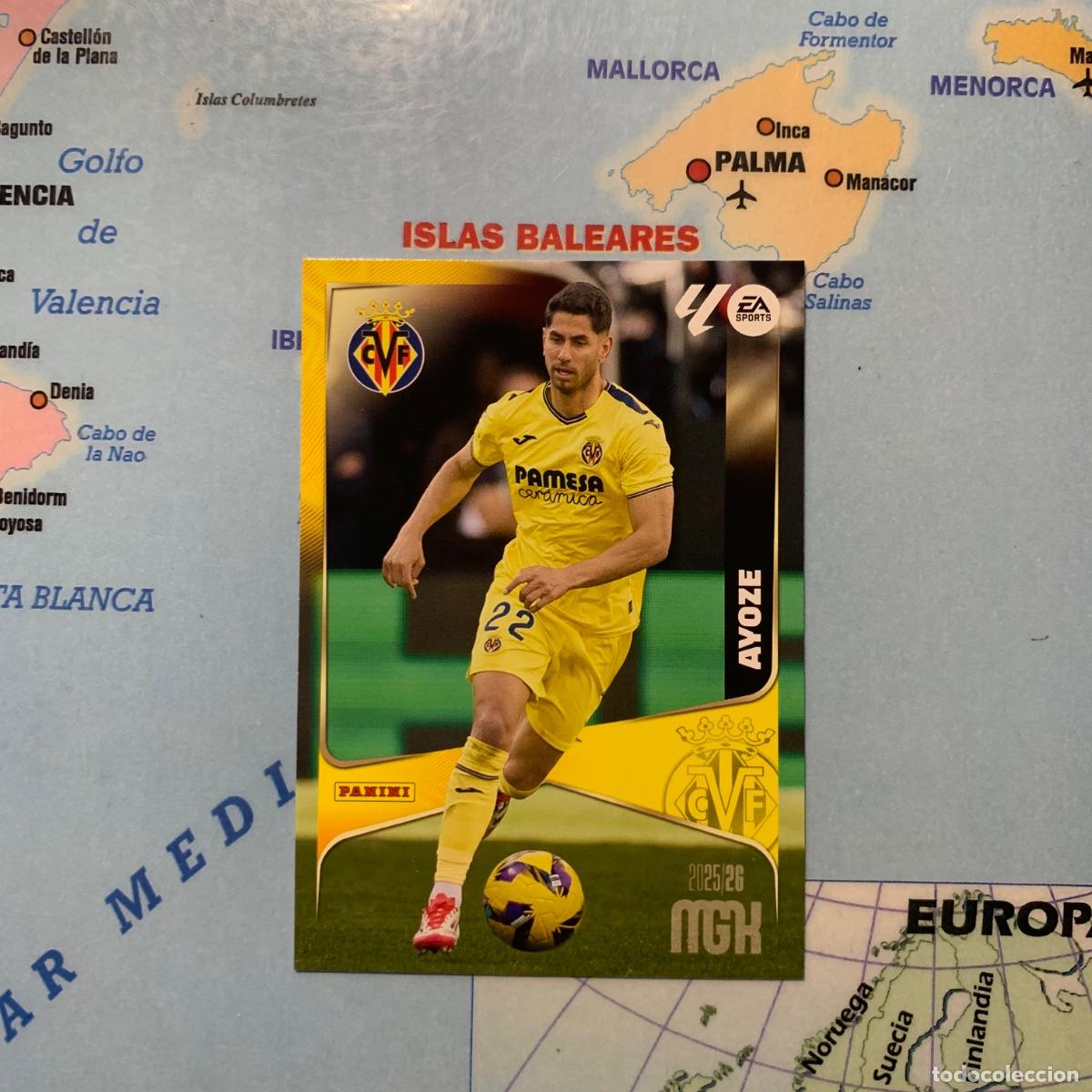 Cromos de f&uacute;tbol: Ayoze n&uacute;mero 376 del Villarreal megacracks 25-26 2025-2026