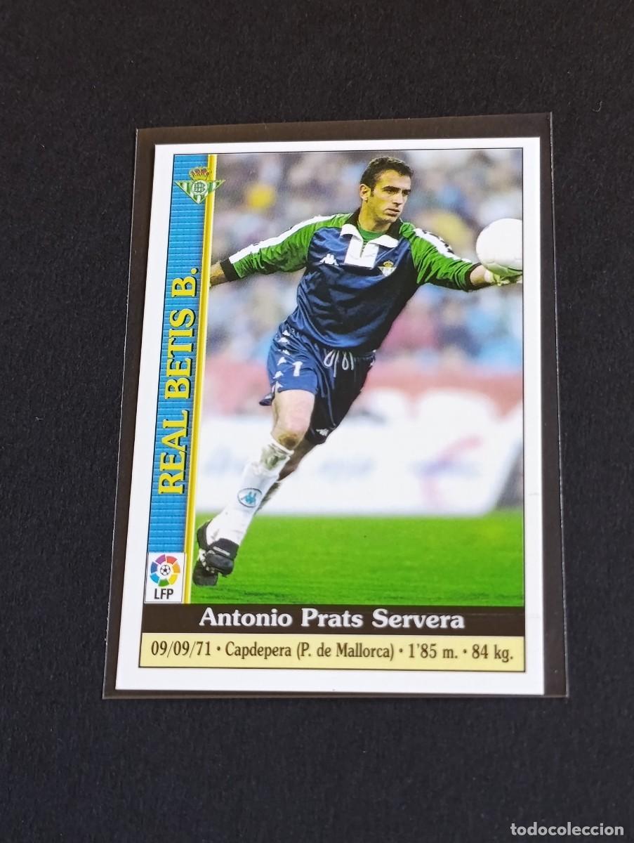 Cromos de f&uacute;tbol: PRATS #183 REAL BETIS - MUNDICROMO LAS FICHAS DE LA LIGA 1999 2000 - MC 99 00 CROMO FUTBOL