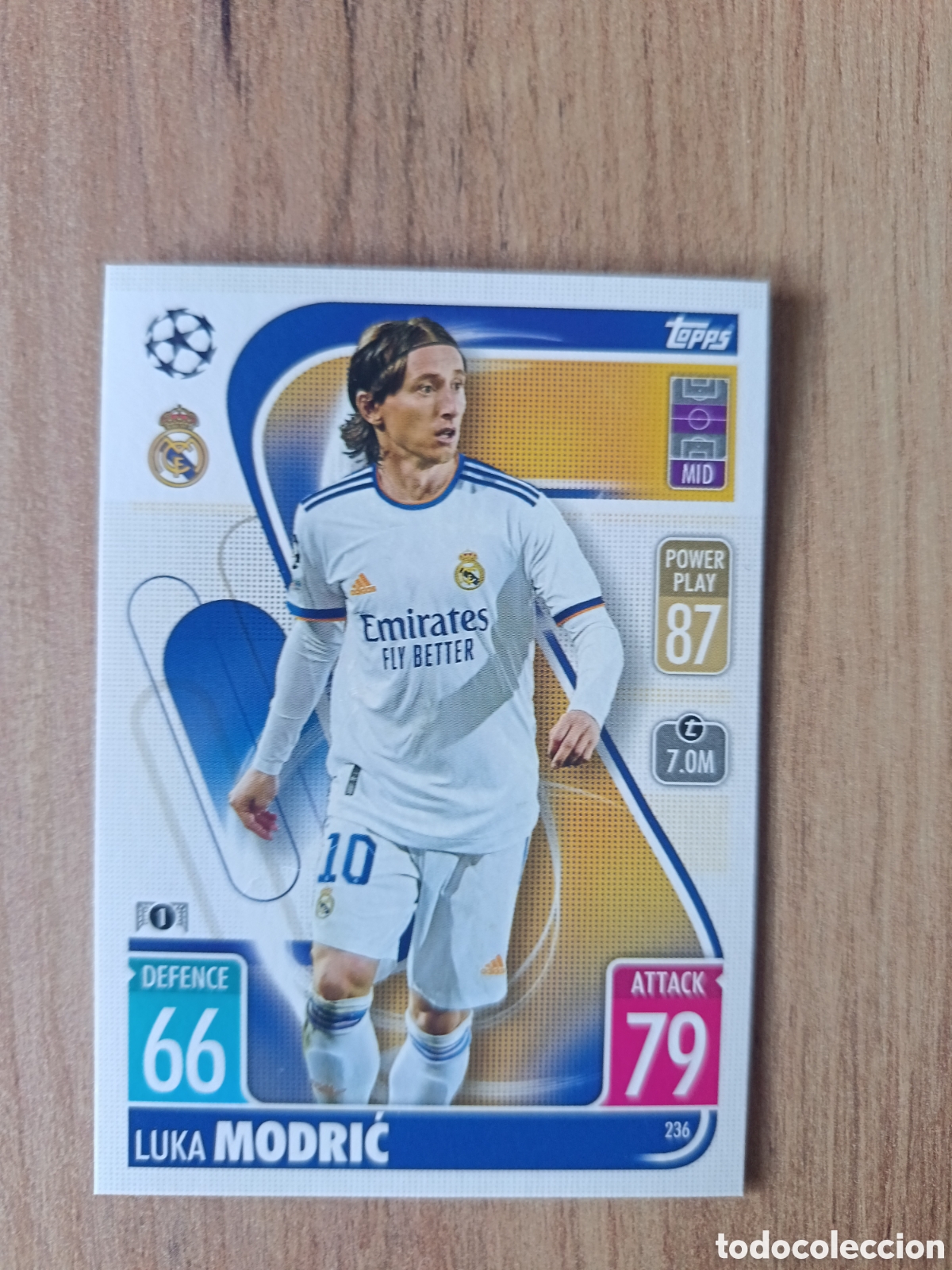 Cromos de f&uacute;tbol: 236 Modric CHAMPIONS LEAGUE MATCH ATTAX TOPPS 2021-2022 21-22