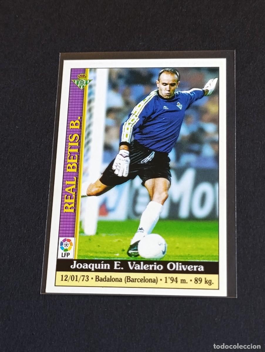 Cromos de f&uacute;tbol: VALERIO #184 REAL BETIS - MUNDICROMO LAS FICHAS DE LA LIGA 1999 2000 - MC 99 00 CROMO FUTBOL