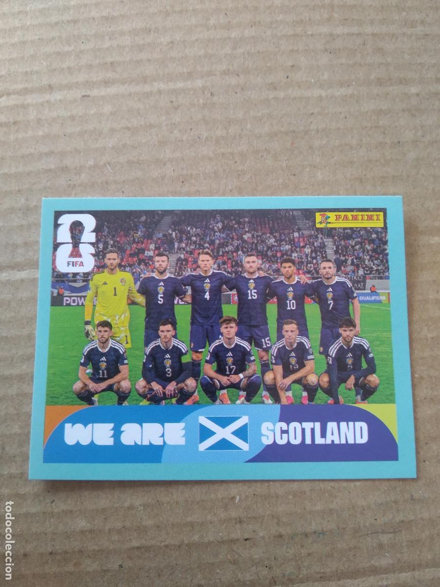 Cromos de f&uacute;tbol: SCO 13 EQUIPO PLANTILLA ESCOCIA CROMO FUTBOL PANINI MUNDIAL 2026 WORLD CUP COPA DEL MUNDO