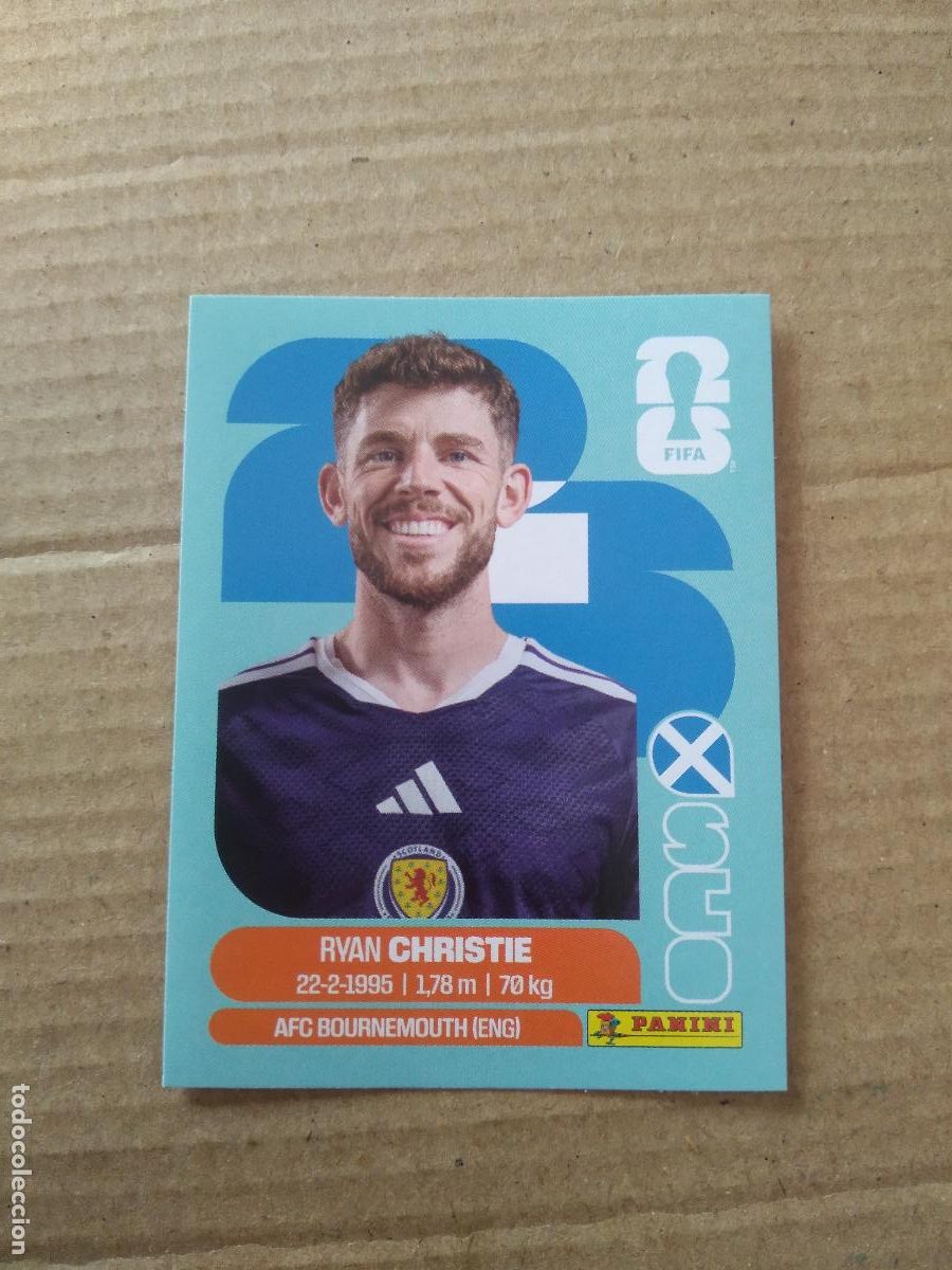 Football Stickers: SCO 15 RYAN CHRISTIE ESCOCIA CROMO FUTBOL PANINI MUNDIAL 2026 WORLD CUP COPA DEL MUNDO