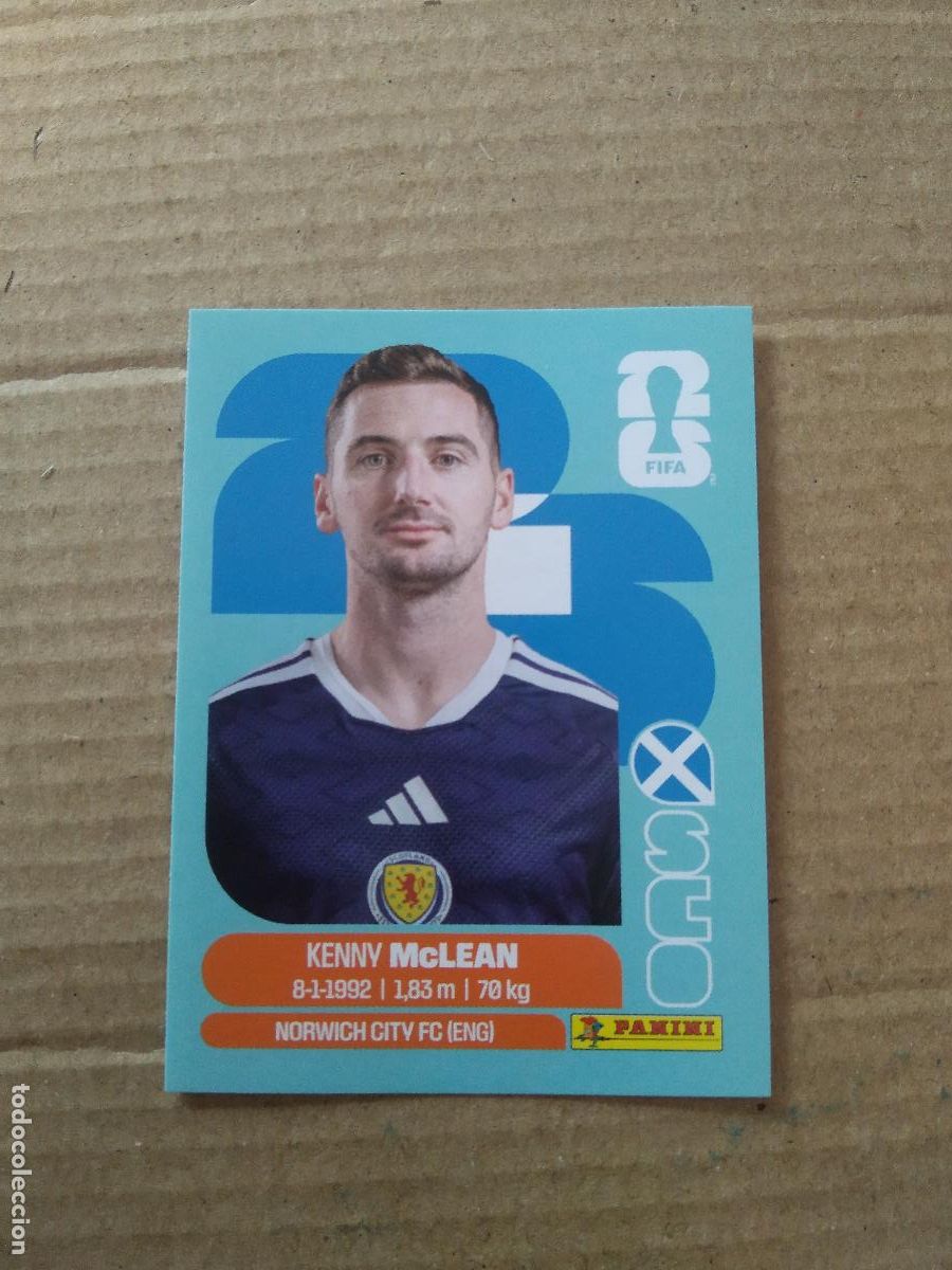 Football Stickers: SCO 16 KENNY MCLEAN ESCOCIA CROMO FUTBOL PANINI MUNDIAL 2026 WORLD CUP COPA DEL MUNDO