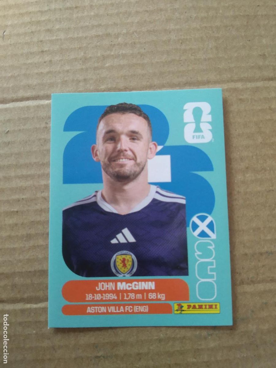 Cromos de f&uacute;tbol: SCO 17 JOHN MCGINN ESCOCIA CROMO FUTBOL PANINI MUNDIAL 2026 WORLD CUP COPA DEL MUNDO