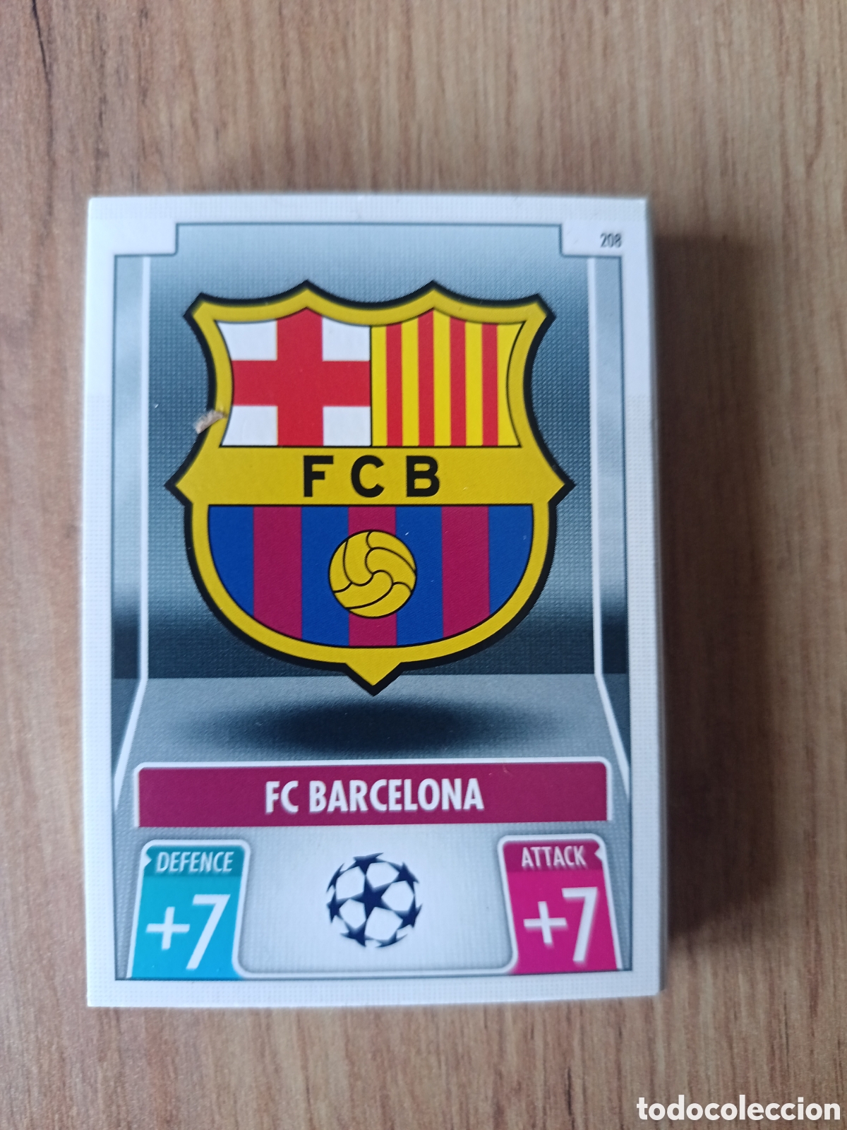 Cromos de f&uacute;tbol: 208 Escudo Barcelona CHAMPIONS LEAGUE MATCH ATTAX TOPPS 2021-2022 21-22
