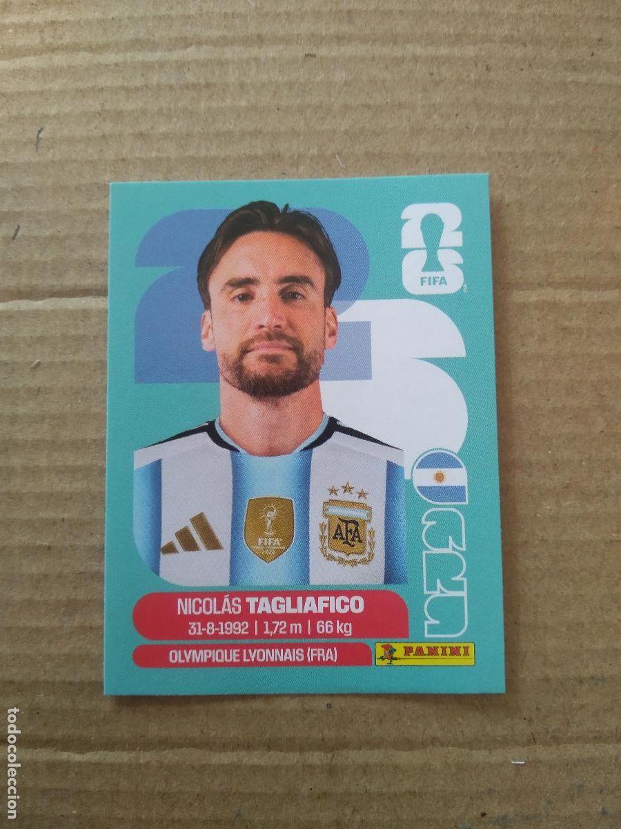 Cromos de f&uacute;tbol: ARG 6 NICOLAS TAGLIAFICO ARGENTINA CROMO FUTBOL PANINI MUNDIAL 2026 WORLD CUP COPA DEL MUNDO