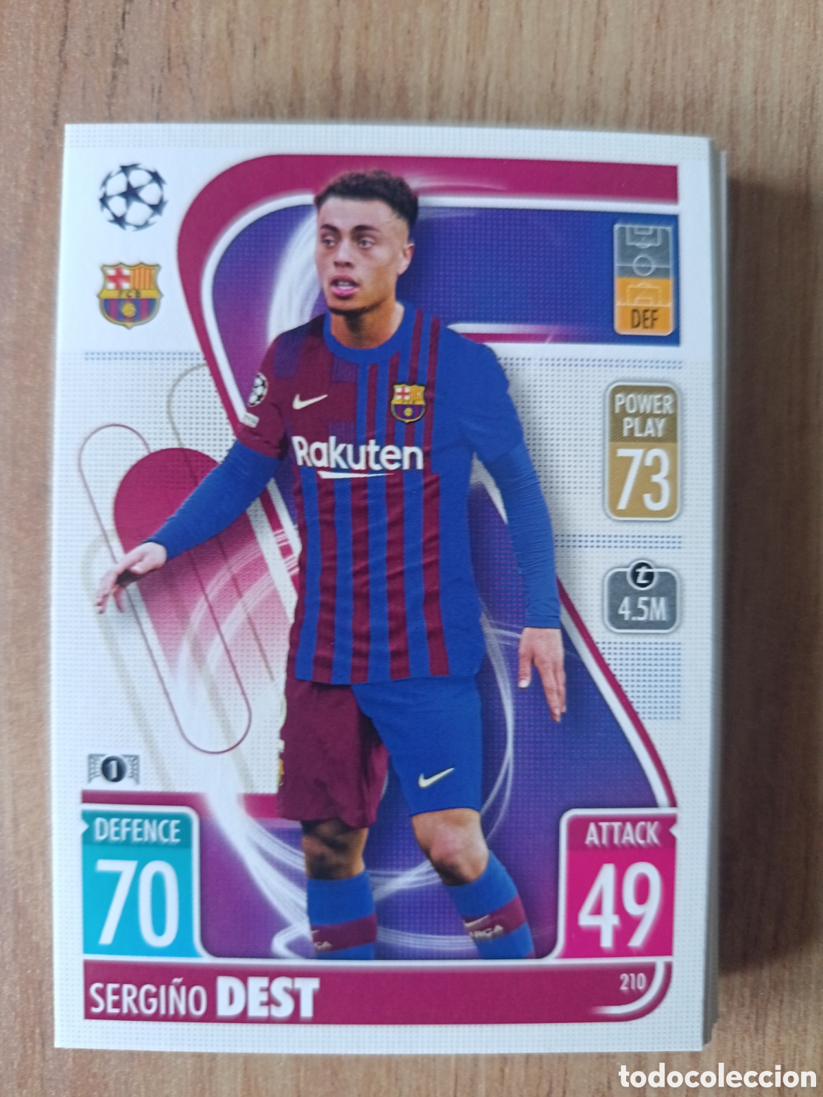 Cromos de f&uacute;tbol: 210 Dest CHAMPIONS LEAGUE MATCH ATTAX TOPPS 2021-2022 21-22