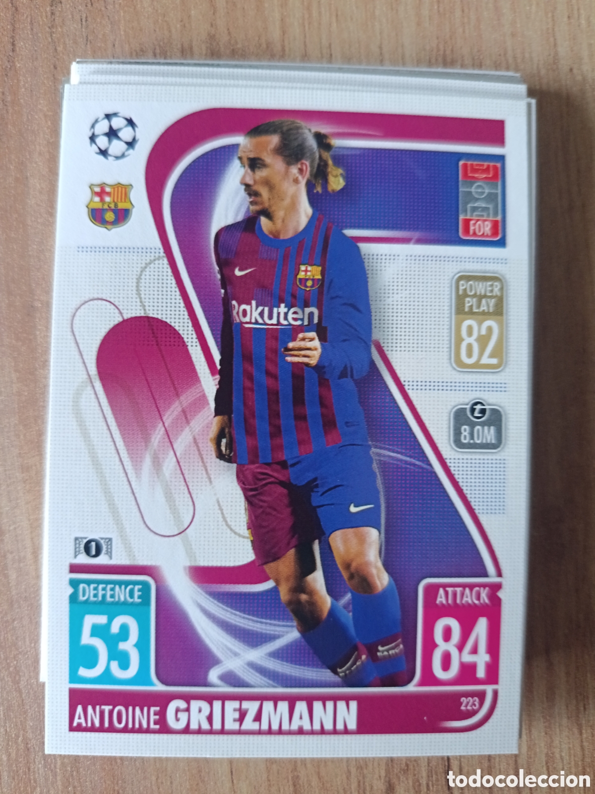 Cromos de f&uacute;tbol: 223 Griezmann CHAMPIONS LEAGUE MATCH ATTAX TOPPS 2021-2022 21-22